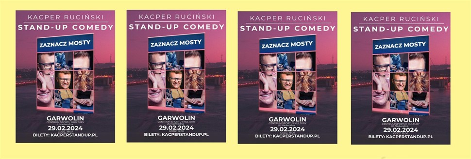 KACPER RUCIŃSKI – Najnowszy program Stand-up Comedy „Zaznacz Mosty”